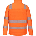 Portwest DX473 DX4 Orange/Black Padded Hi Vis Hybrid Baffle Jacket
