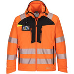Portwest DX475 DX4 Orange/Black Mesh Lined Hi Vis Softshell Jacket (3L)
