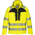 Portwest DX475 DX4 Yellow/Black Mesh Lined Hi Vis Softshell (3L)