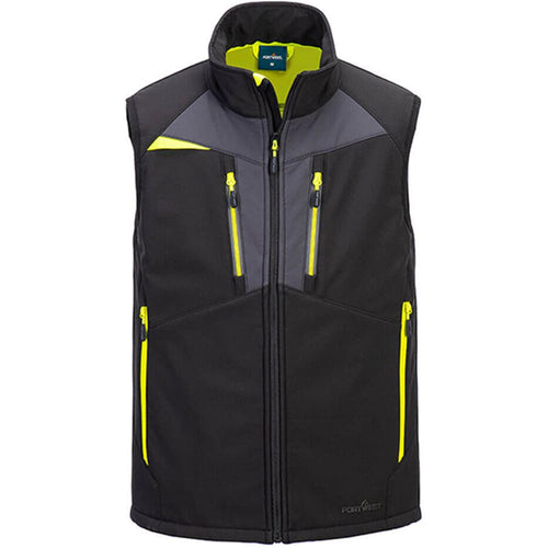 Portwest DX476 DX4 Black Mesh Lined Softshell Gilet (3L)