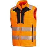 Portwest DX479 DX4 Orange Mesh Lined Padded Hi Vis Softshell Bodywarmer