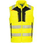 Portwest DX479 DX4 Yellow Mesh Lined Padded Hi Vis Softshell Bodywarmer