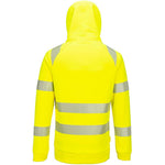 Portwest DX482 DX4 Yellow Lined Stretch 1/4 Zip Hi Vis Hoodie
