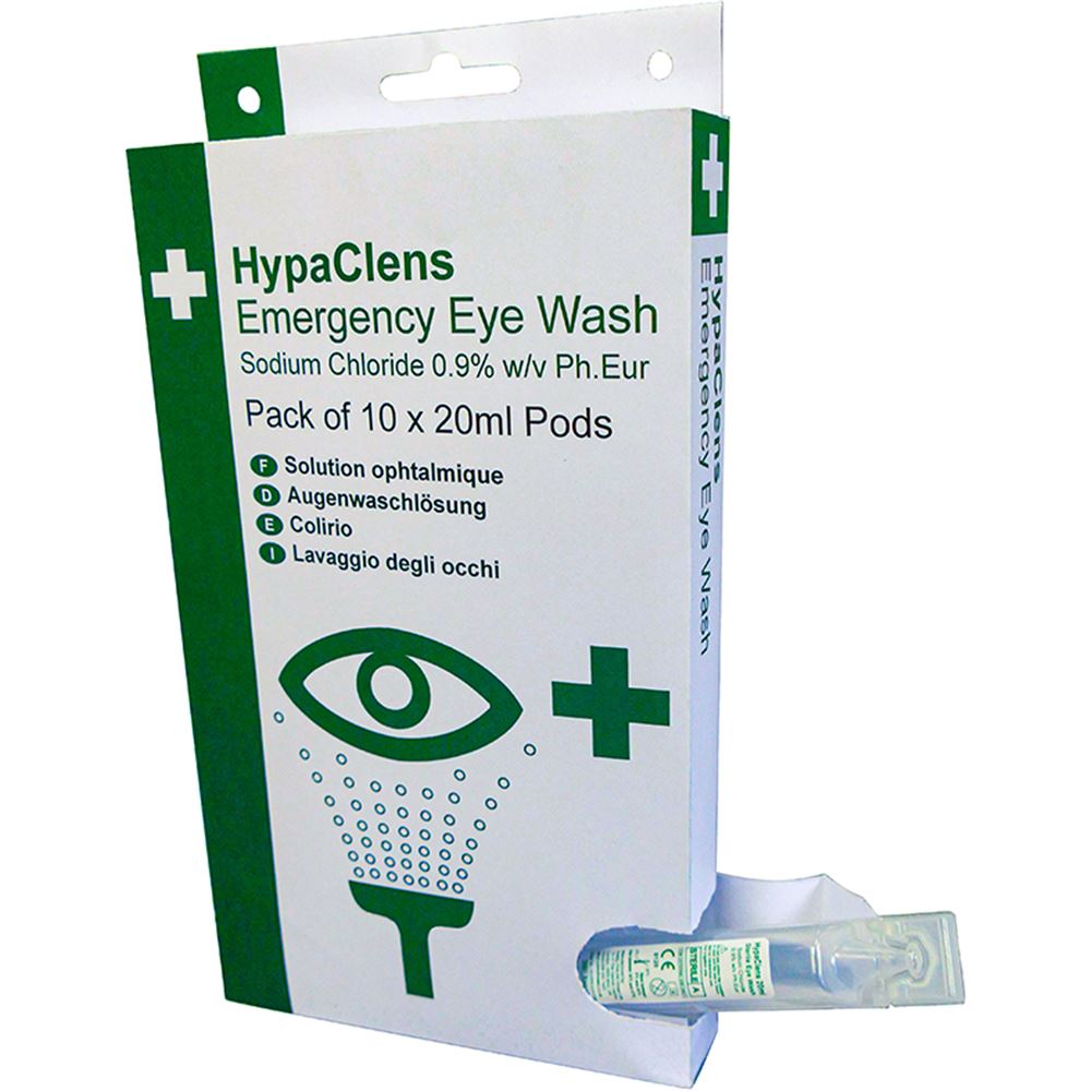 Value Eye Wash Pod Dispenser (10 x 20ml Pods)