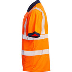 Blackrock Rail Orange GRS Sustainable Eco Hi Vis Polo Shirt