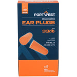 Portwest EP02 PU Foam Uncorded Ear Plugs (200 Pairs) - SNR 37