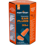 Portwest EP13 PU Foam Uncorded Ear Plugs (30 Pairs) - SNR 33dB