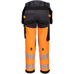 Portwest EV442 EV4 Orange Hi Vis Class 1 Stretch Detachable Holster Trouser