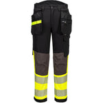 Portwest EV442 EV4 Yellow Hi Vis Class 1 Stretch Detachable Holster Trouser