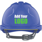 JSP EVO3 Custom Printed Safety Helmet - Vented Slip Ratchet Mid Peak
