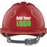 JSP EVO3 Custom Printed Safety Helmet - Vented Slip Ratchet Mid Peak