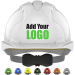 JSP EVO3 Custom Printed Safety Helmet - Vented Wheel Ratchet Mid Peak