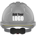 JSP EVO3 Custom Printed Safety Helmet - Vented Wheel Ratchet Mid Peak