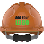 JSP EVO3 Custom Printed Safety Helmet - Vented Wheel Ratchet Mid Peak