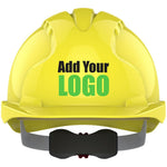JSP EVO3 Custom Printed Safety Helmet - Vented Wheel Ratchet Mid Peak