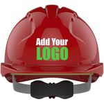JSP EVO3 Custom Printed Safety Helmet - Vented Wheel Ratchet Mid Peak