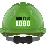 JSP EVO3 Custom Printed Safety Helmet - Vented Wheel Ratchet Mid Peak