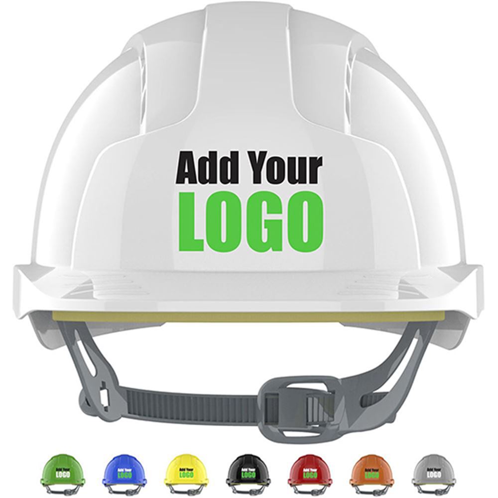 JSP EVOLite Custom Printed Safety Helmet - Vented Slip Ratchet Mid Peak
