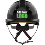 JSP EVOLite Skyworker Custom Printed Industrial Working At Height Safety Helmet - Vented Wheel Ratchet Micro Peak