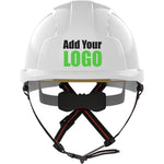 JSP EVOLite Skyworker Custom Printed Industrial Working At Height Safety Helmet - Vented Wheel Ratchet Micro Peak