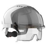JSP EVO VISTAlens Custom Printed Safety Helmet with Integrated Eyewear - Vented - Wheel Ratchet