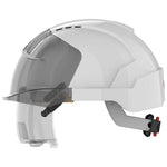JSP EVO VISTAlens Safety Helmet with Integrated Eyewear - Vented - Wheel Ratchet