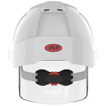 JSP EVO VISTAshield Custom Printed Safety Helmet with Integrated Faceshield - Vented - Wheel Ratchet