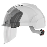 JSP EVO VISTAshield Safety Helmet with Integrated Faceshield - Vented - Wheel Ratchet
