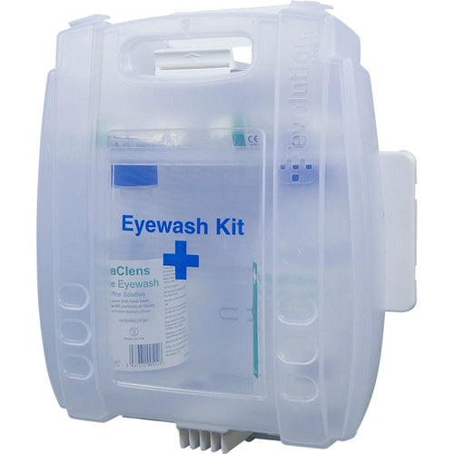 Eye Wash Kit with Wall Mount Bracket (2 x 500ml Eyewash & 2 x Eyepads)