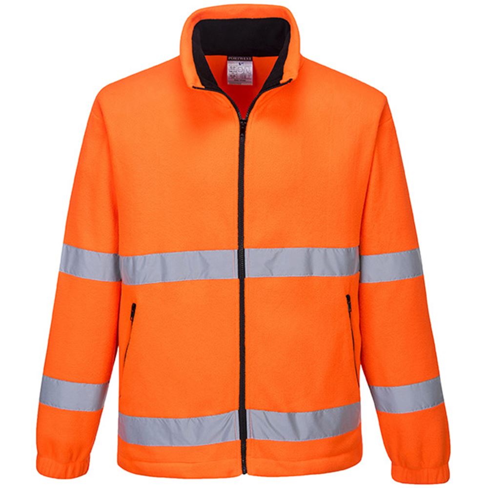 Portwest F250 Orange Unlined Essential Hi Vis Fleece