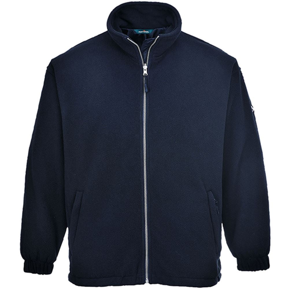 Portwest F285 Navy Lined Full Zip Windproof Fleece Jacket 280g