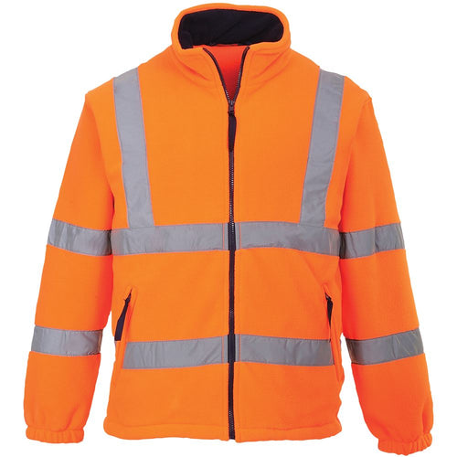Portwest F300 Orange Mesh Lined Hi Vis Fleece