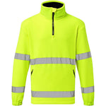 Portwest F302 Yellow 1/2 Zip Hi Vis Fleece