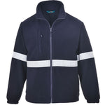 Portwest F433 Navy Iona Lite Reflective Hi Vis Fleece Jacket 400g