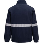 Portwest F433 Navy Iona Lite Reflective Hi Vis Fleece Jacket 400g