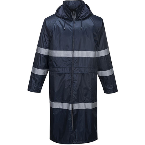 Portwest F438 Navy Classic Iona Reflective Long Waterproof Jacket