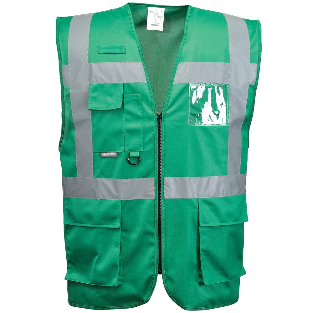 Portwest F476 Green Executive Hi Vis Vest