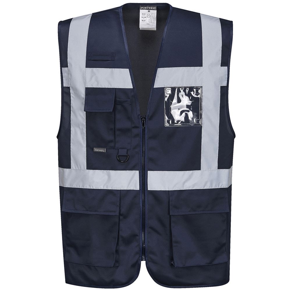 Portwest F476 Navy Executive Hi Vis Vest
