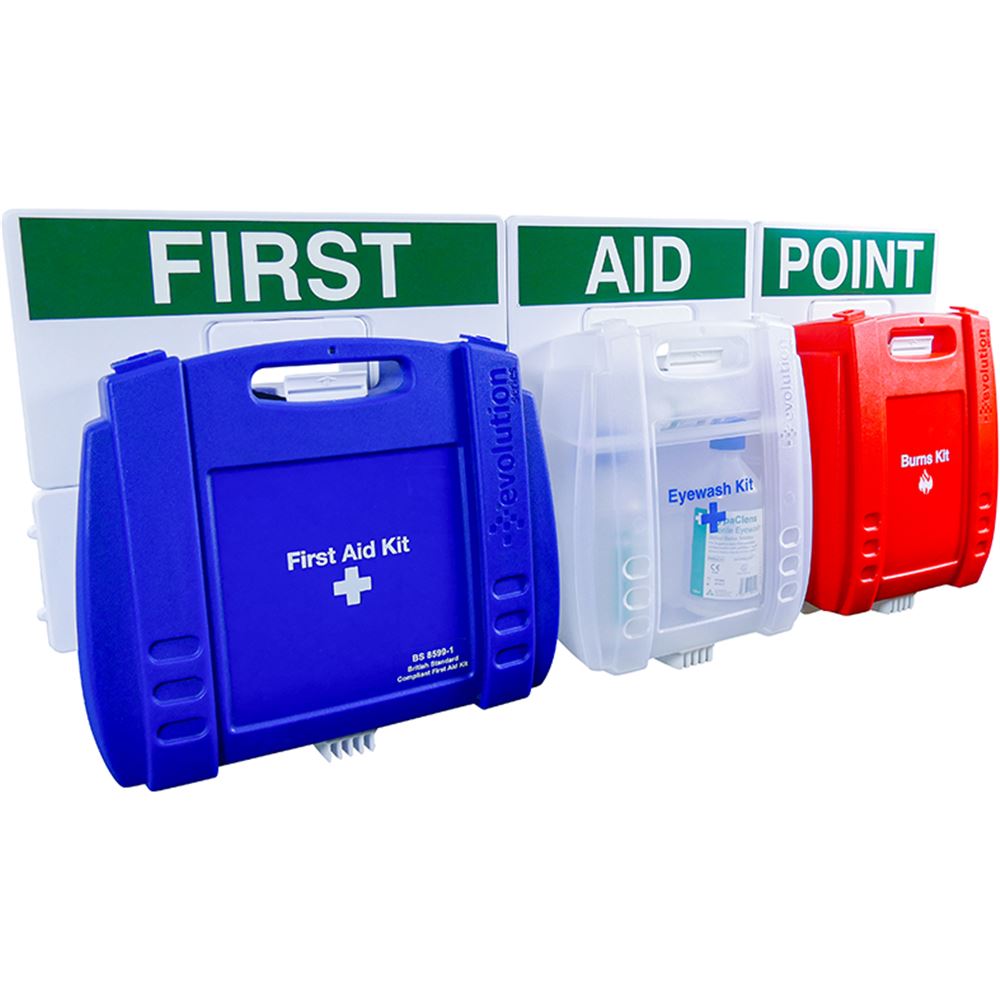 BS8599-1 Catering First Aid, Eyewash & Burn First Aid Station (Large)