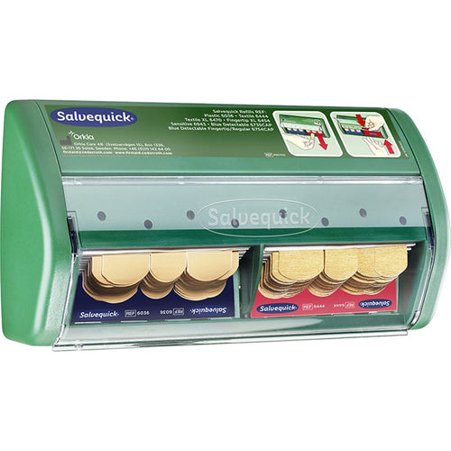 Cederroth Salvequick Plaster Dispenser (40 Fabric & 45 Washproof Plasters)