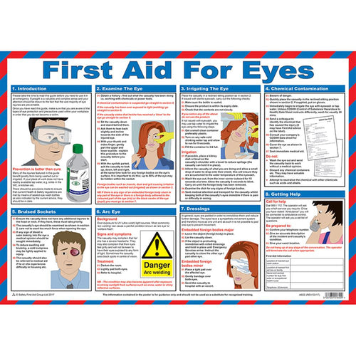 First Aid For Eyes Poster - Laminated A2