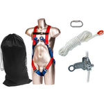 Portwest FP66 Roofer Ascender Kit - 2 Point Harness + 10m Rope + Rope Grab