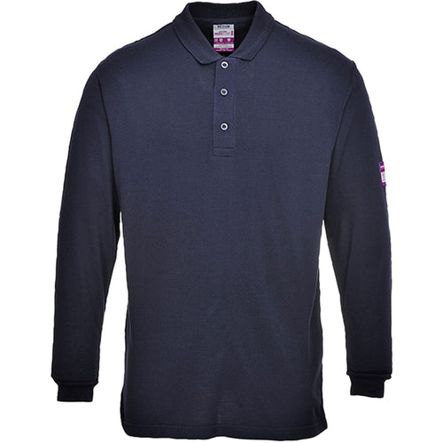 Portwest FR10 Modaflame Flame Retardant Anti Static Long Sleeve Polo Shirt 200g
