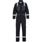Portwest FR503 WX3 Stretch Black Modaflame Inherent Flame Resistant Anti Static Arc Coverall 280g