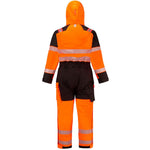 Portwest FR516 PW3 Modaflame Rain+ Multi-Norm Orange Flame Resistant Anti Static Arc Hi Vis Winter Coverall