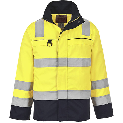 Potwest FR61 Yellow/Navy Bizflame Multi Flame Resistant Anti Static Arc Jacket
