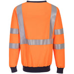 Portwest FR703 Orange Modaflame Knit Inherent Flame Resistant Anti Static Arc Hi Vis Sweatshirt