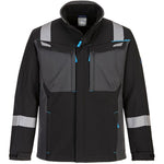 Portwest FR704 WX3 Stretch Black Modaflame Inherent Flame Resistant Anti Static Arc Softshell Jacket 280g (3L)