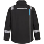 Portwest FR704 WX3 Stretch Black Modaflame Inherent Flame Resistant Anti Static Arc Softshell Jacket 280g (3L)