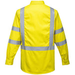 Portwest FR95 Yellow Bizflame 88/12 Flame Resistant Hi Vis Shirt